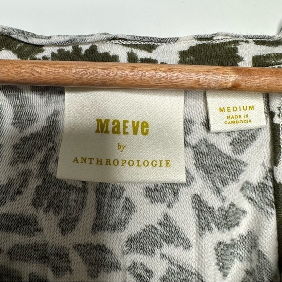 Maeve Anthropologie Catie Ruffled Sleeve T-Shirt Size Medium - Picture 6 of 8